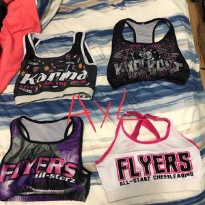 Cheerleading practices gears